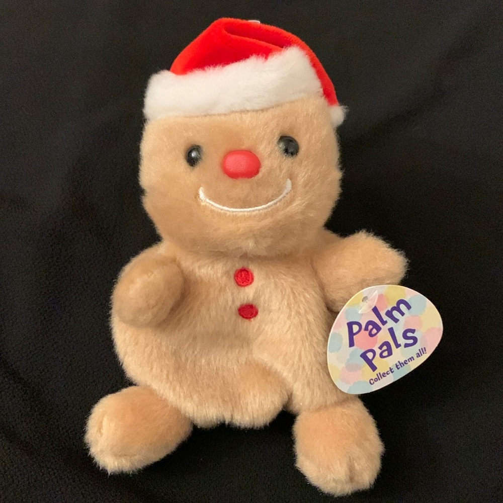 NWT Palm Pals Holiday Gingy Gingerbread Man mini bean bag plush